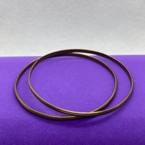 💛 Vintage Copper Bangle Bracelet Set